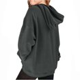 thumbnail image 3 of Bnwani Teen Girls Hoodies Long Sleeve Oversized Fleece Sweatshirt Cute Plain Tops Pullover, 3 of 8