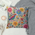 thumbnail image 2 of QZHH  Pillow Covers Rustic Farmhouse Decor Mexican Floral Pillowcases  Ethnic Art Birds and Paisley Flowers Throw Pillow Case Cushion Cover for Sofa Couch Bedroom, 2 of 5
