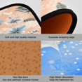 thumbnail image 2 of 2-Piece Kitchen Mat Set Non Slip Washable Floor Mats Decorative Rugs for Kitchen Sink Laundry Blue Flowers and Pink Leaves, 2 of 7