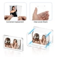 thumbnail image 3 of Uxcell 5.91 x 3.94 Inch Acrylic Fridge Magnetic Frame, 5Pcs Mini Picture Frames Double Sided Photo Frame for Fujifilm Refrigerator, Clear, 3 of 7