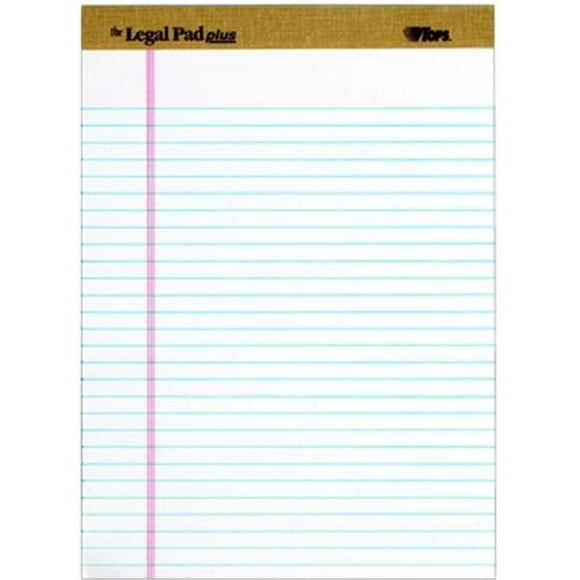 Tops PAD LGL RL LTR 12/PK WHT