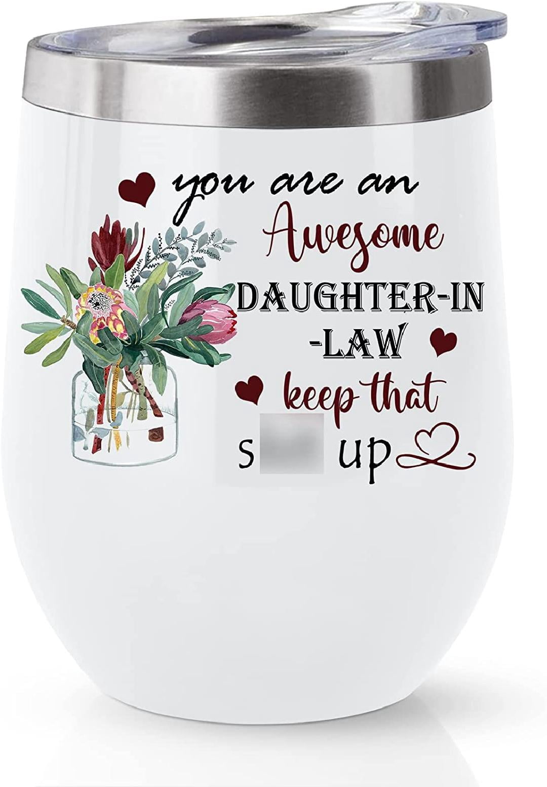 DaughterinLaw Gifts, Daughter in Law Mug 12oz Tumbler Cup, Mothers Day Gift For Daughter in