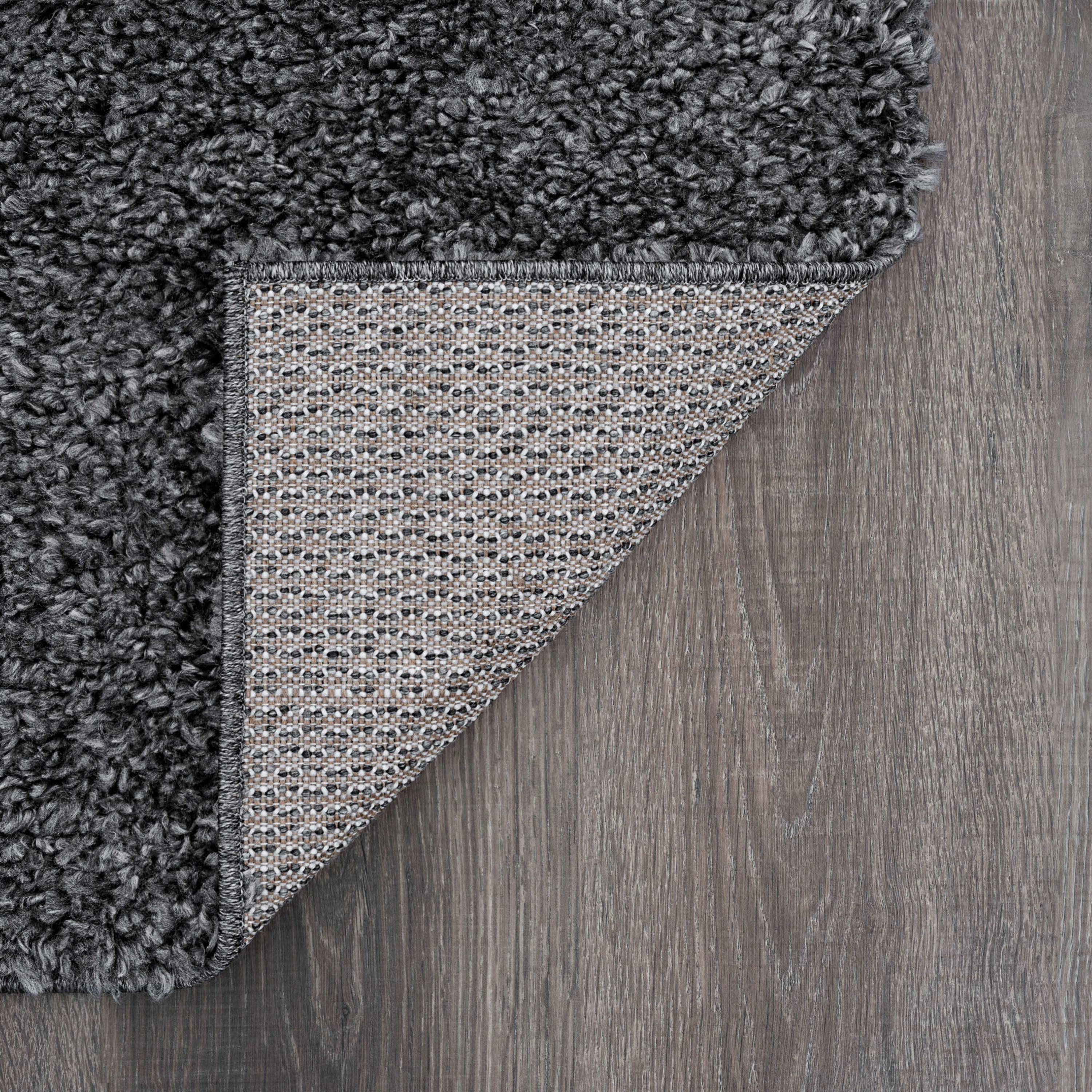 Bliss Rugs Transitional Solid Color 2' x 3' Gray Polypropylene Indoor Area Rug, 2' x 3'