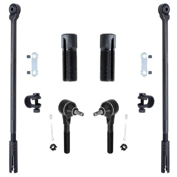 Detroit Axle - Front Inner Outer Tie Rod Links Tie Rod Adjusting Sleeves Replacement for 1999-2004 300M Concorde Intrepid LHS Dodge Intrepid