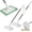2*mop, variant on Cloth Changing Mini Mop – Self Clip Cleaning Mop with 10 Reusable Pads, 360° Hands-Free Pad Ejection, 100cm Telescopic Handle for Wet and Dry Use