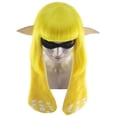 thumbnail image 5 of HPO | Women’s Inkling  Wig and Ears with Mask Set | Multiple Colors | Video Game Cosplay Wig | Capless Cap | For Teens and Adults, 5 of 27