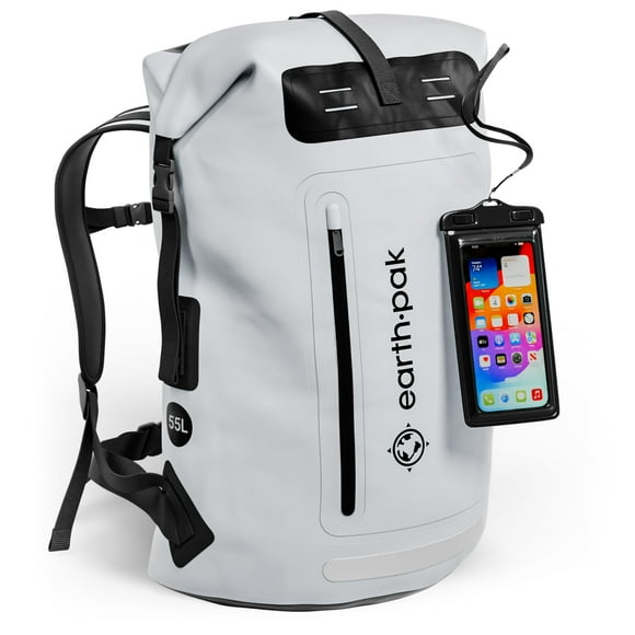 Mochila Impermeable Earth Pak de Alta Resistencia para Senderismo con Cierre Roll-Top