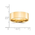 thumbnail image 2 of Mens 14K Yellow Gold 8mm Flat Comfort Fit Wedding Band Ring, 2 of 5