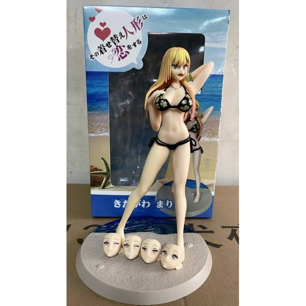 Figura Sexi de Marin Kitagawa de My Dress Up Darling, Muñeca en Biquini, Miniatura de Anime, Colección para Adultos, Juguete de 23cm Gong Bohan LED