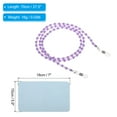 thumbnail image 2 of Uxcell Eyeglass Chains for Women, Stylish Glasses Chain Sunglass Strap Glasses Beaded String Holder, Purple, 2 of 5
