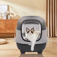 thumbnail image 6 of Closed cat litter box, splash proof, odor isolation, dual-purpose, foldable design, can accommodate cats weighing less t, 6 of 14