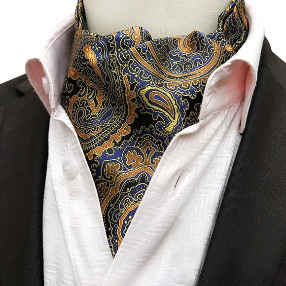 Men Paisley Ascot Fashion Vantage Floral Business Ascot Paisley Scarf Tie