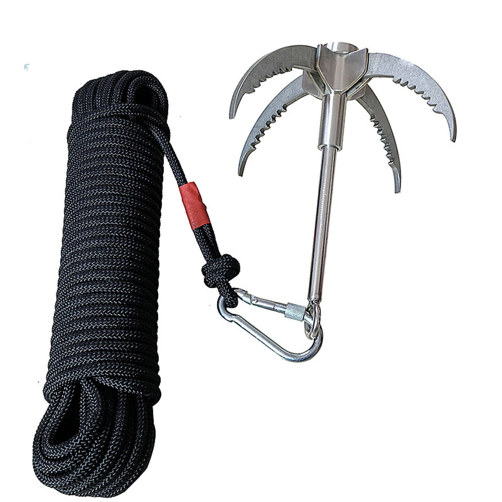 Rock Climbing Grappling Hook for Mountain Climbing Adventure Activities Outdoor Camping Hiking 3 Claws Climbing Claw