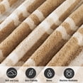 thumbnail image 6 of CBCHome Reversible Soft Sherpa Throw Blanket - Cute and Cozy Thick Throw for Couch, Warm Gifts for Women (Tan Plaid, 50" x60"), 6 of 8