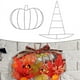 thumbnail image 5 of 2 Piezas de Calabaza de Halloween/Sombrero de de Alambre de Metal para Halloween, Navidad, Manualidades de Bricolaje, Decoraciones de Puerta de Pared de Año, 5 of 5