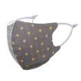 thumbnail image 1 of New autumn/winter silver ion gauze mask, pure cotton washable warm cold-proof. Adult L size (small face women), summer thin dark gray, antibacterial for all ages., 1 of 5