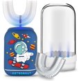 thumbnail image 1 of Brosse à Dents Rechargeable pour Enfants, Brosses à Dents Électriques avec Gobelet de Rinçage, Brosse Ultrasonique Automatique en Forme de U pour Enfants de 2 à 6 Ans, Résistante à l'Eau, 5 Nettoyages, 1 of 5