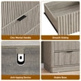 thumbnail image 5 of Blotout Fluted 9 Drawers Dresser for Bedroom, 63'' W Chest of Drawers with Power Outlet&Metal Handle, Fluted Fronts, Modern Dresser TV Stand, Wood Clothes Storage Organizer for Living Room, Hallway, 5 of 7