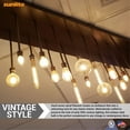 thumbnail image 2 of Sunlite LED Filament T10 Tubular Light Bulb, 6 Watts (60W Equivalent), Medium E26 Base, Dimmable, Clear, ETL Listed, 2700K Soft White, 6-Pack, 2 of 6