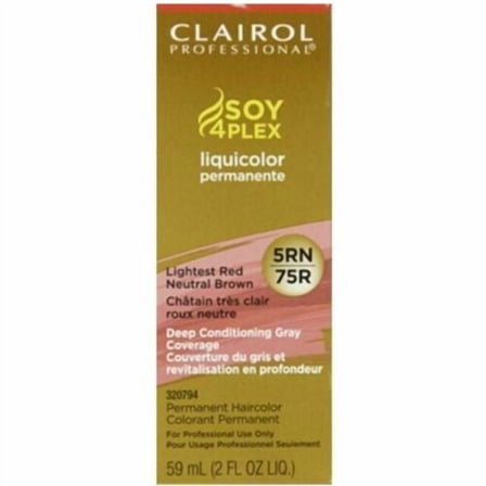 Clairol Professional Soy 4 Plex Liquicolor Permanent, Lightest Red Neutral Brown, 2 Fl Oz