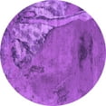 thumbnail image 1 of Ahgly Company Indoor Round Oriental Purple Industrial Area Rugs, 7' Round, 1 of 4
