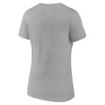 thumbnail image 3 of Women's Gray Chicago Cubs Fastball V-Neck T-Shirt, 3 of 3