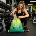 thumbnail image 4 of Drawstring Backpack Sports Bag, Drawstring Pocket Durable Polyester Backpack for Basketball Football, Large Capacity Breathable Mesh Bag for Beach Gym Cycling Hiking, 4 of 6