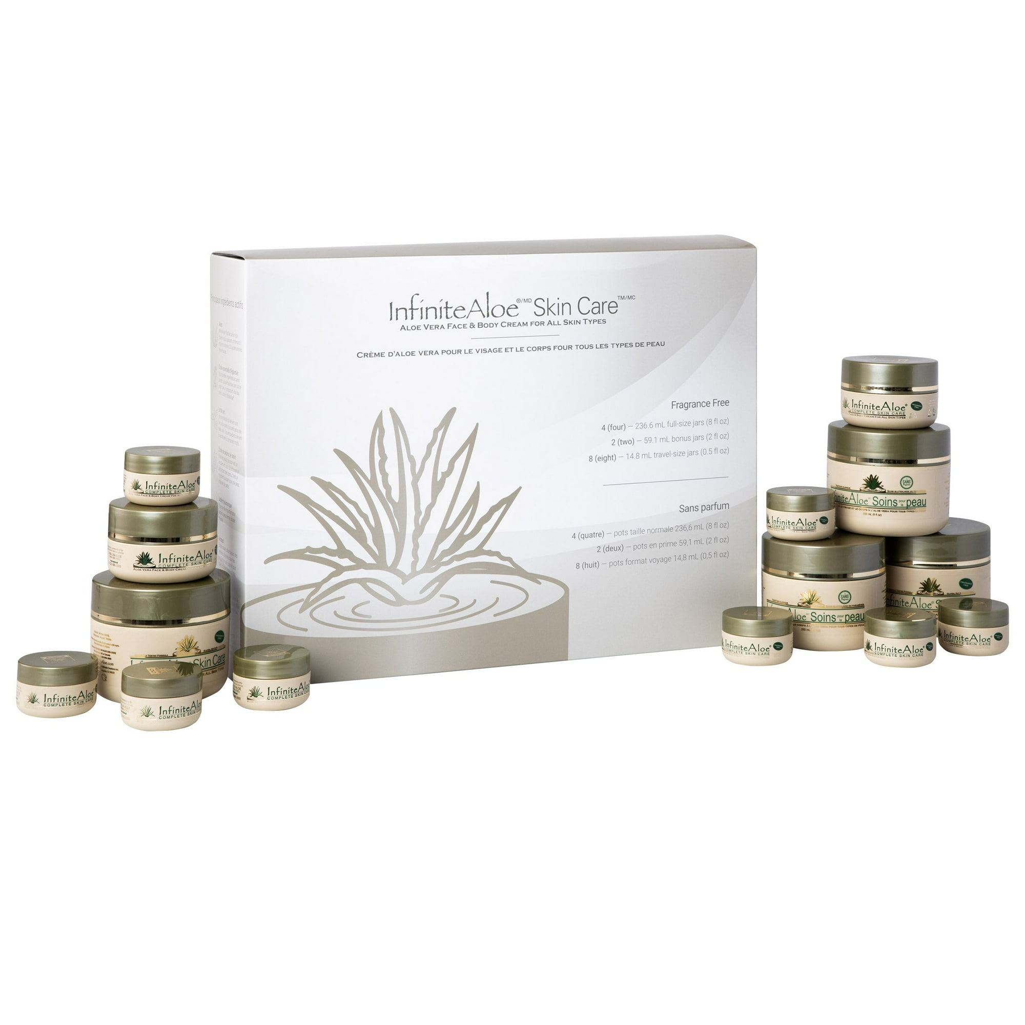 InfiniteAloe Advanced Healthy Skin Kit 14 Jars, Unscented - Walmart.ca