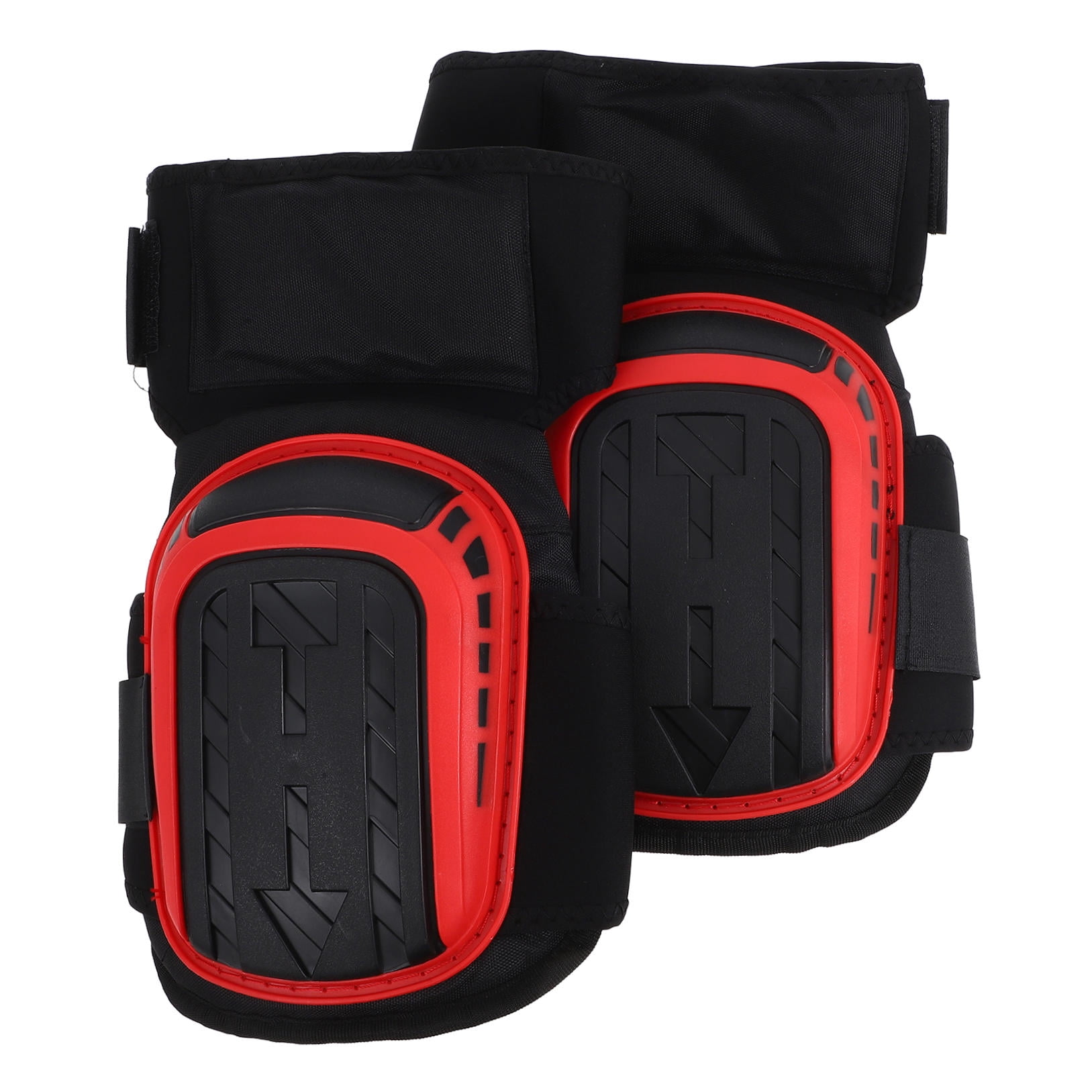 Tineasur Heavy Duty Red Knee Pads with Durable Foam Padding Adjustable Straps for Flooring Installers