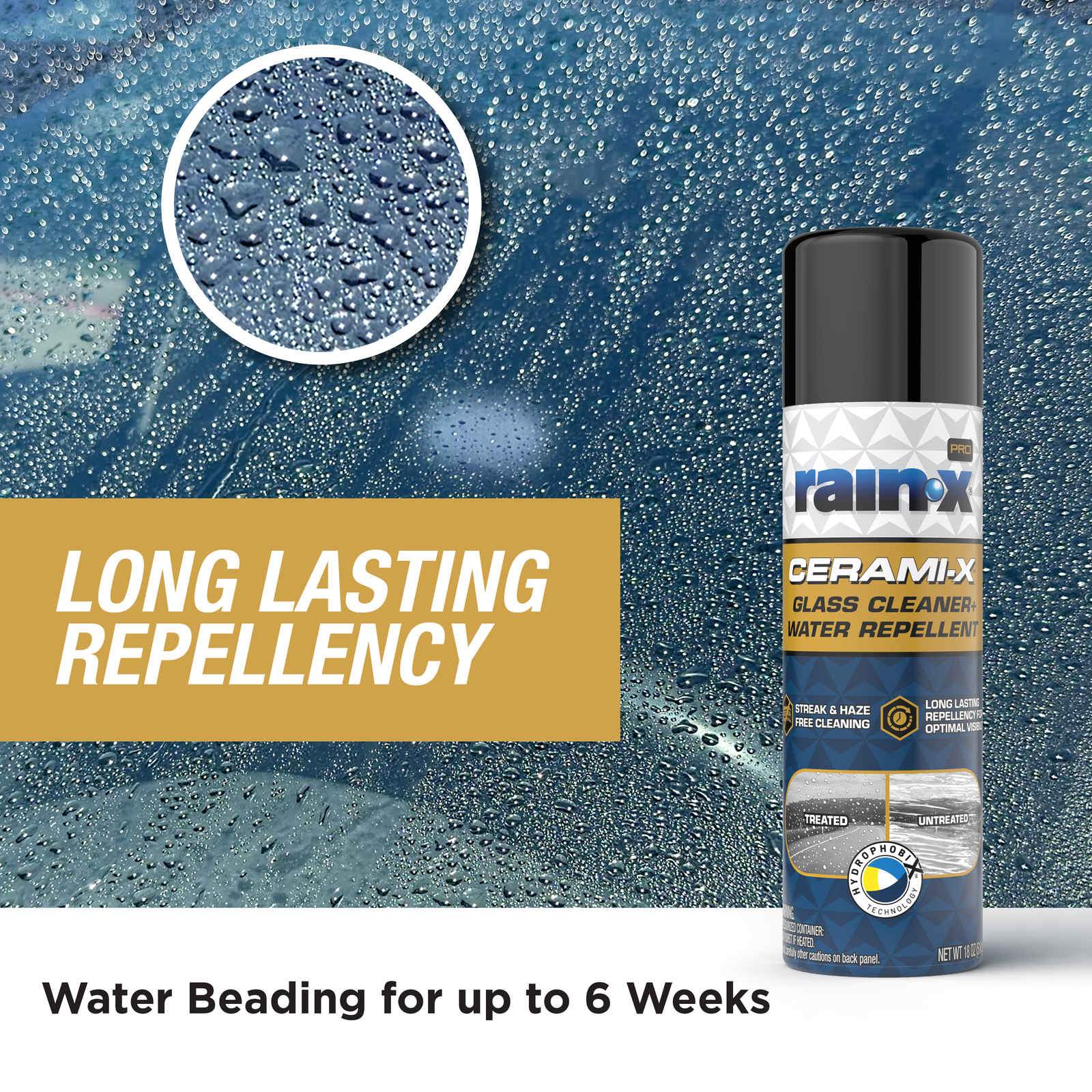 Rain-X Pro Cerami X Glass Cleaner and Water Repellent, 18 oz photo 7