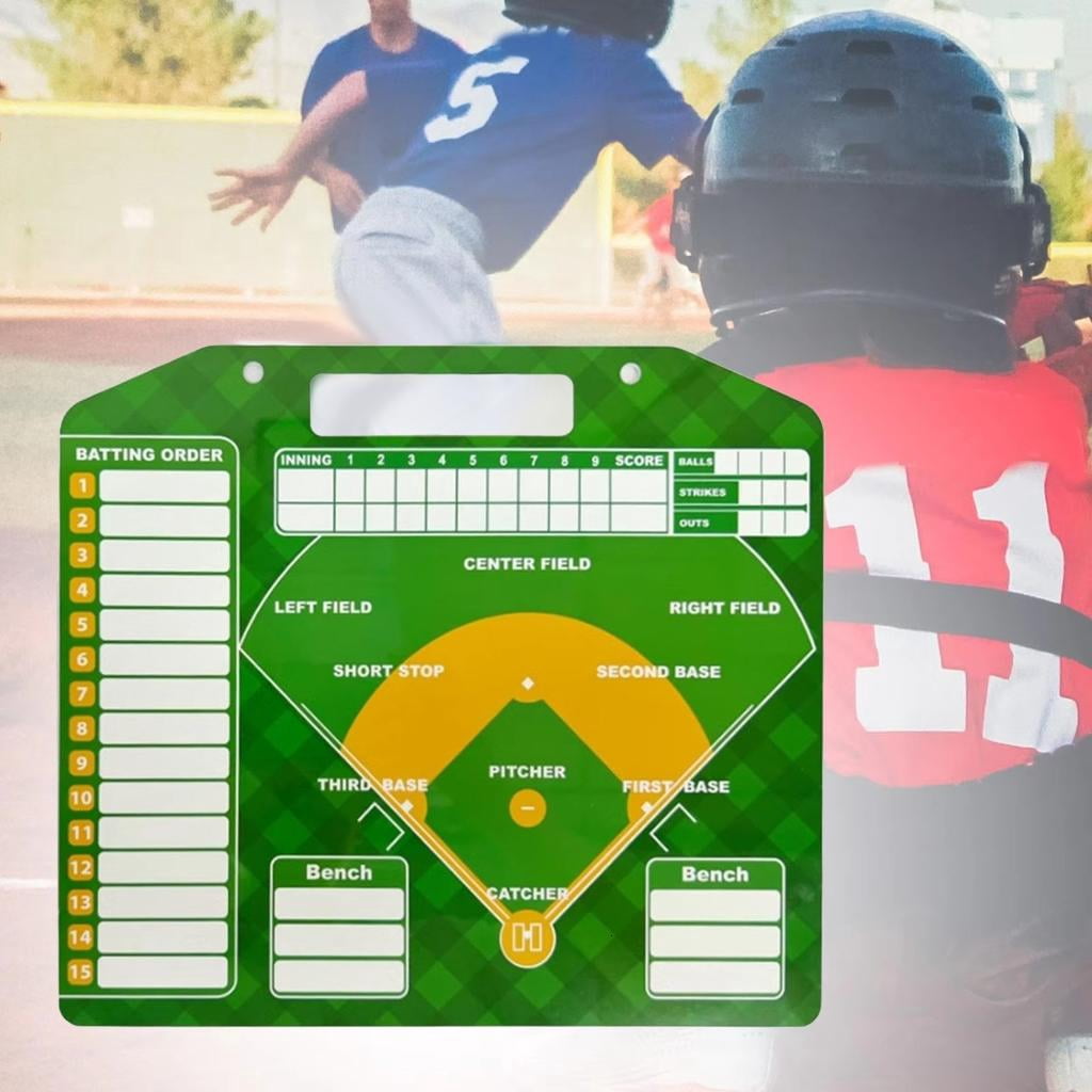 Baseball Strategy Clipboard Baseball Coaching Dry Erases Board Double Sided Baseball Lineups Board Coaching Equipment