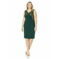 thumbnail image 1 of Calvin Klein Womens Plus Party V-Neck Sheath Dress, 1 of 4
