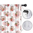 thumbnail image 4 of Blackout Kids Curtains,Pink Cow Strawberry Pattern Childrens Insulated Curtains Set Of 2,Bedroom Essentials,Toddler Room Decor 42x84in(106x213cm), 4 of 5