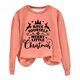 thumbnail image 2 of Gibobby Sudadera navideña Mujer Otoño e Invierno Adecuado Navidad Estampado O Cuello Casual Manga Larga Camisas De Entrenamiento Blusa Suelta(Naranja,XG), 2 of 4