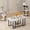 White+Black, variant on Cvortll Coffee Table Set of 3, Rectangle Faux Marble Tabletop & 2 Tiered Side Tables, Multi-Level Storage for Living Room(White & Golden)