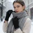 thumbnail image 4 of Wipya Cozy Touchscreen Gloves for Women Fleece Lined and Windproof Thermal Winter Wear with Snug Fit for All Day Comfort Black, 4 of 6