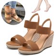 thumbnail image 1 of Sandalias Plataforma Elegantes para Mujer Cuña Cómodas Fiestas Y, 1 of 8