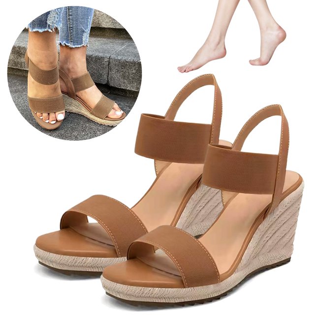 Sandalias Plataforma Elegantes para Mujer Cuña Cómodas Fiestas Y