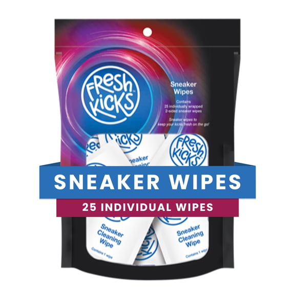 Fresh Kicks Shoe Wipes - Sneaker Cleaning Wipes - 25 Pack