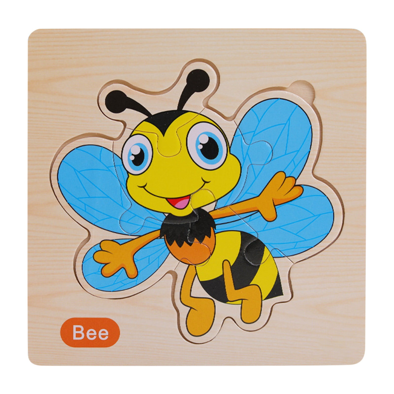 QIIBURR Wooden Kids Toys Puzzles For Kids Ages 24,6 Pack Wooden