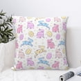 thumbnail image 4 of Yiaed Easter Colorful Rabbit Print Pillow Covers Super Soft Decorative Square Throw Pillow Covers Case Cushion Covers for Sofa Couch Bedroom Car Decor（No pillow core）-20"x20", 4 of 7