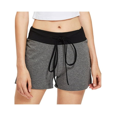 

Colisha Women Pajama Bottom Shorts Camo Splicing Drawstring Comfy Lounge Short Pants Sleepwear Shorts S-3XL