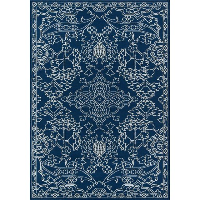 Momeni BAJA0BAJ22BLU2376 2 Pi 3 Po x 7 Pi 6 Po Baja22 Tapis de Course - Bleu