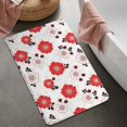 thumbnail image 2 of Pioneer Flower Floral Print Pattern Bathroom Rugs Mat, Non Slip Microfiber Bathroom Rug with Rubber Backing, Soft Mats for Bathroom Floor Tub Shower, 20"x32", 2 of 5