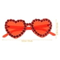 thumbnail image 2 of MLINS  2 Pcs Red Heart Sunglasses Rimless Kids Girl Oversized Woman, 2 of 8