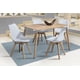 thumbnail image 1 of Comedor MOBILKRAFT Rex 4 Sillas Rectangular Madera Estilo Contemporáneo Natural y Blanco, 1 of 4