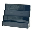 thumbnail image 1 of HILABEE Sports Card Shelf Holder Shop Dorm Retail Table 3 Tier Acrylic Display Stand Black, 1 of 9