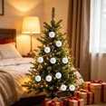 thumbnail image 4 of JHRGJIO Christmas Faux Ball Hanging Decorations, Christmas Decoration Indoor, with Santa Snowman Mini Figures, Winter Decor Cute Baubles for Tree Wreath Home Mantel Display, 4 of 7