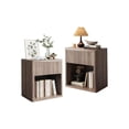 thumbnail image 1 of Bingirl Night Stand Set Of 2, Fluted Nightstand,Modern Farmhouse Nightstand, End Table With Drawer Storage Mid Century Wood Night Stands For Bedroom Living Room Sofa Office, 1 of 8