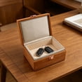 thumbnail image 2 of Mini Imitation Wood Storage Box with Hinged Lid, Decorative Home Organizer for Jewelry or Small Keepsakes 5.51 × 4.13 × 2.83 in, 2 of 6